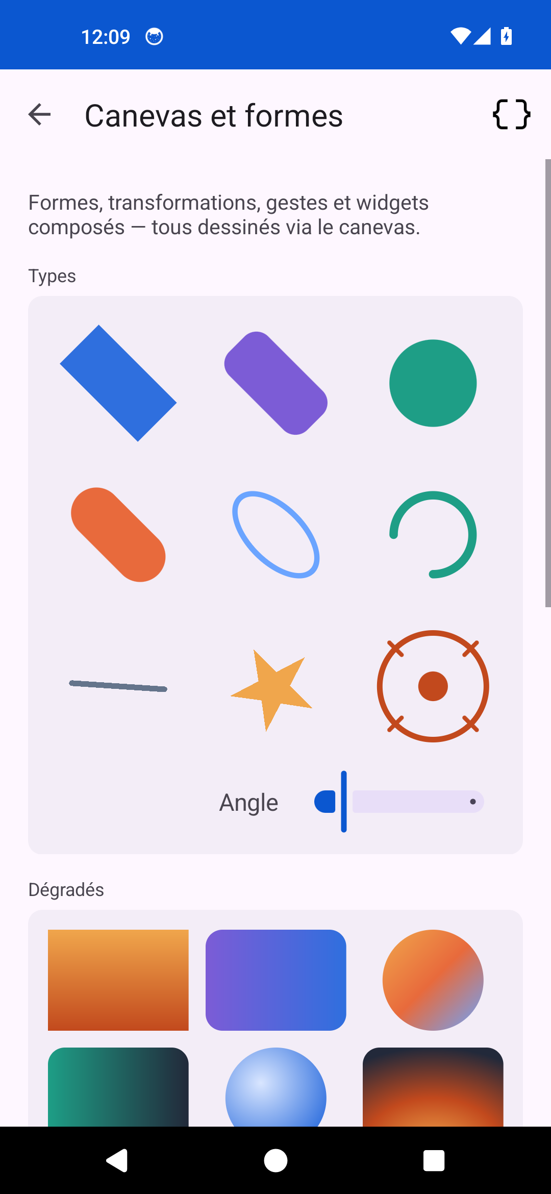 Canvas — Android (Material)