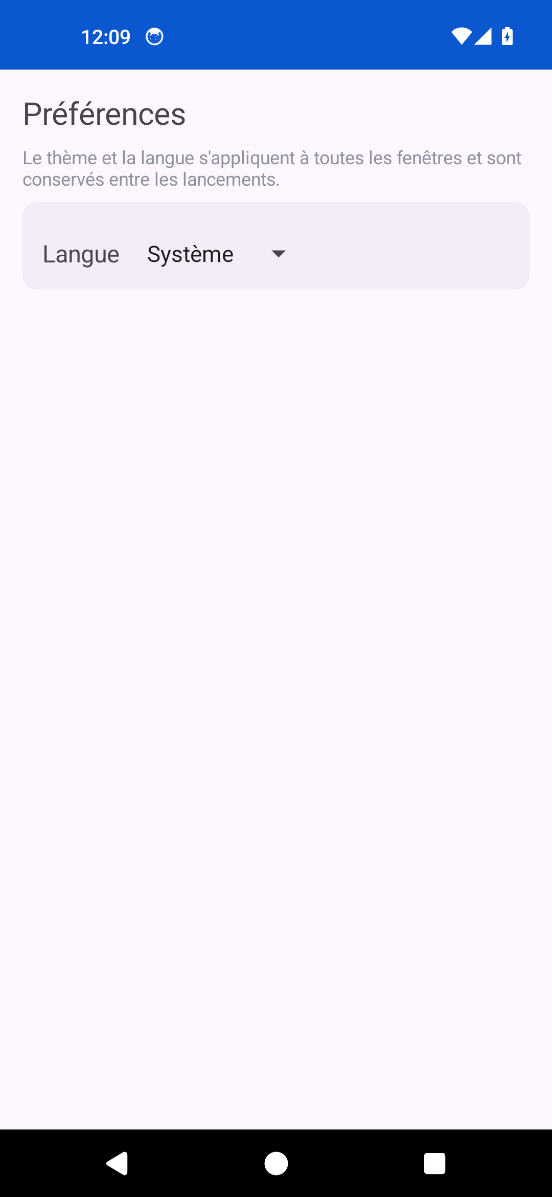 Preferences — Android (Material)