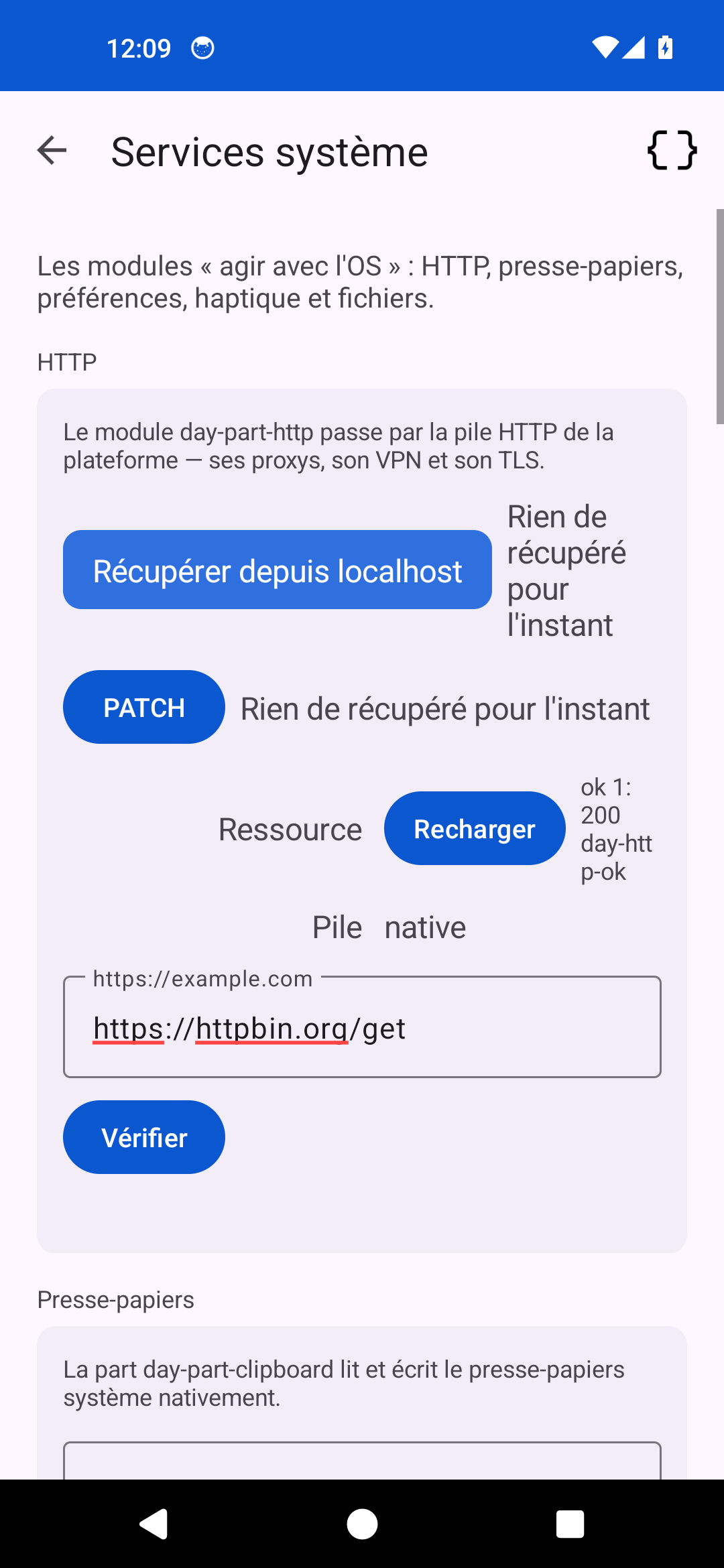 Services — Android (Material)
