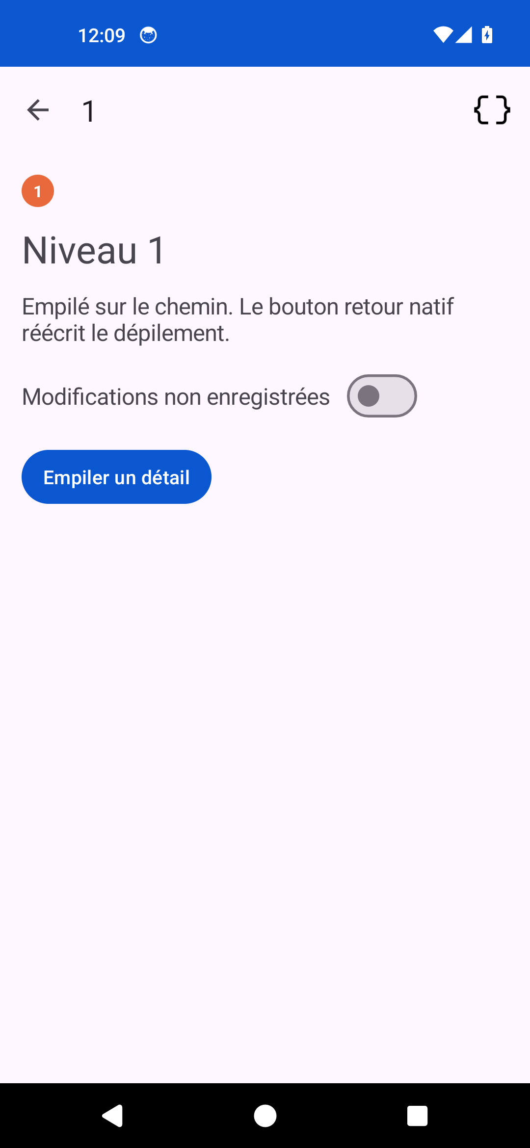 Stack Detail — Android (Material)