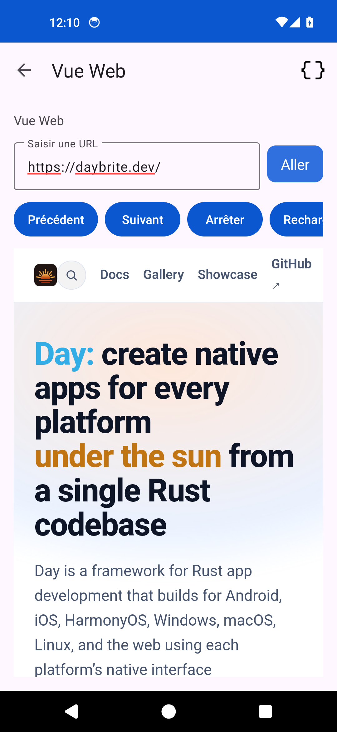 Webview — Android (Material)