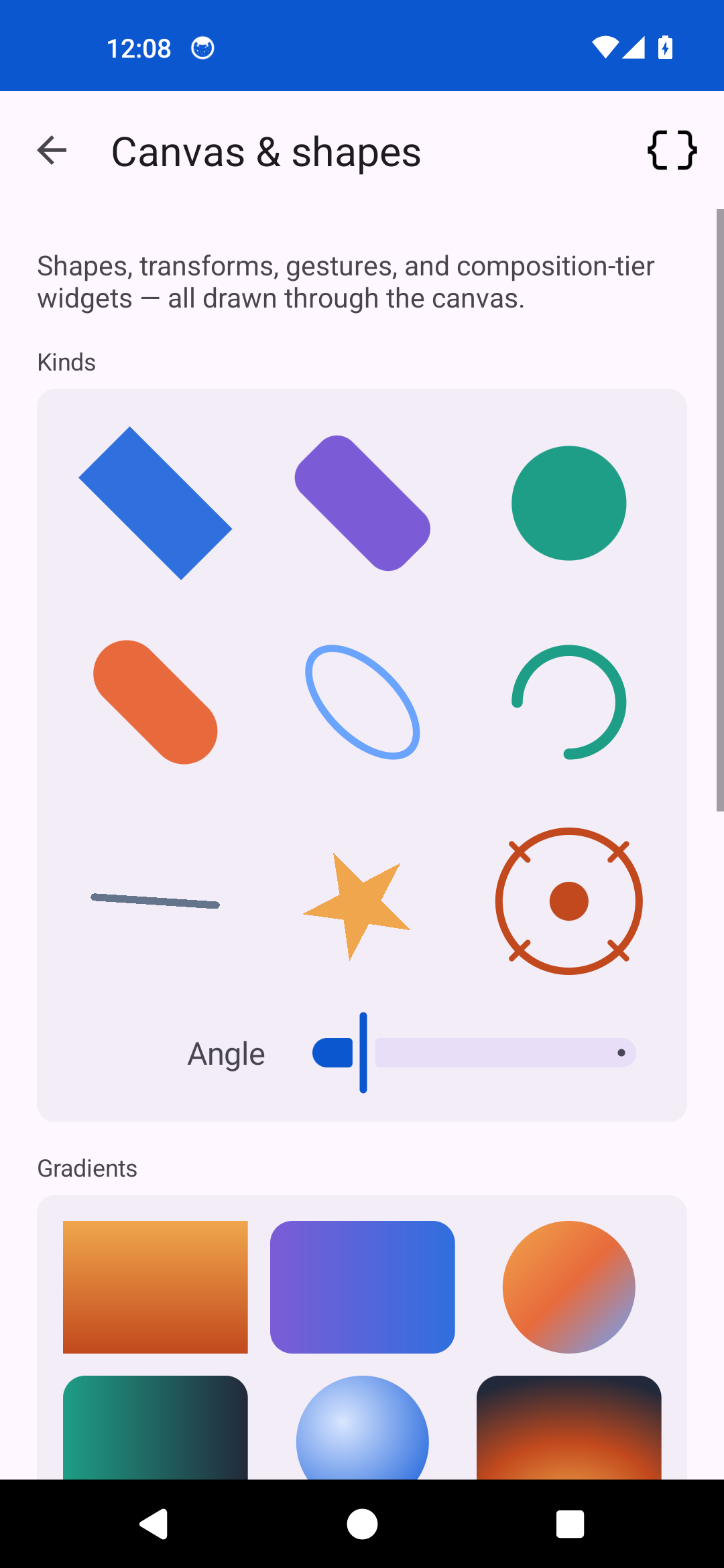 Canvas — Android (Material)
