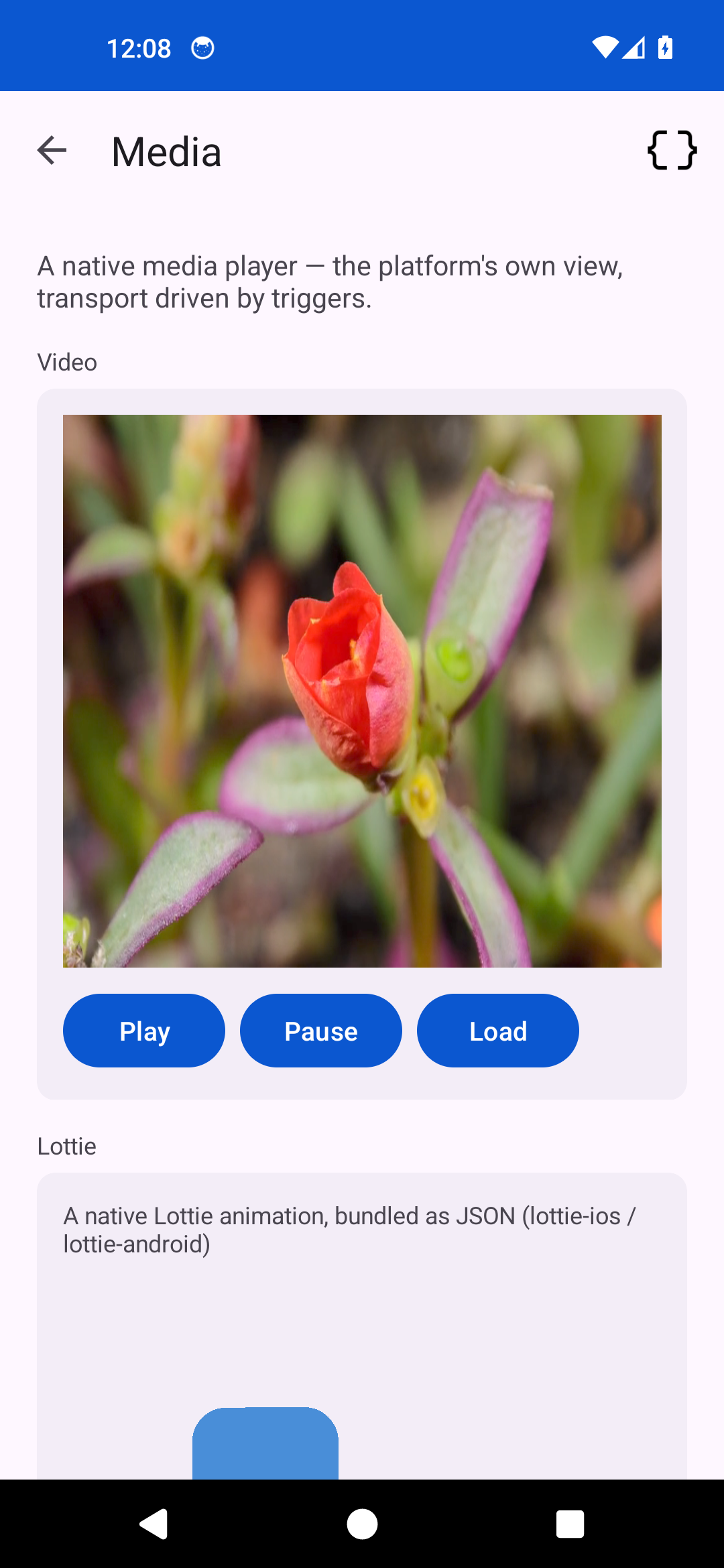 Media — Android (Material)