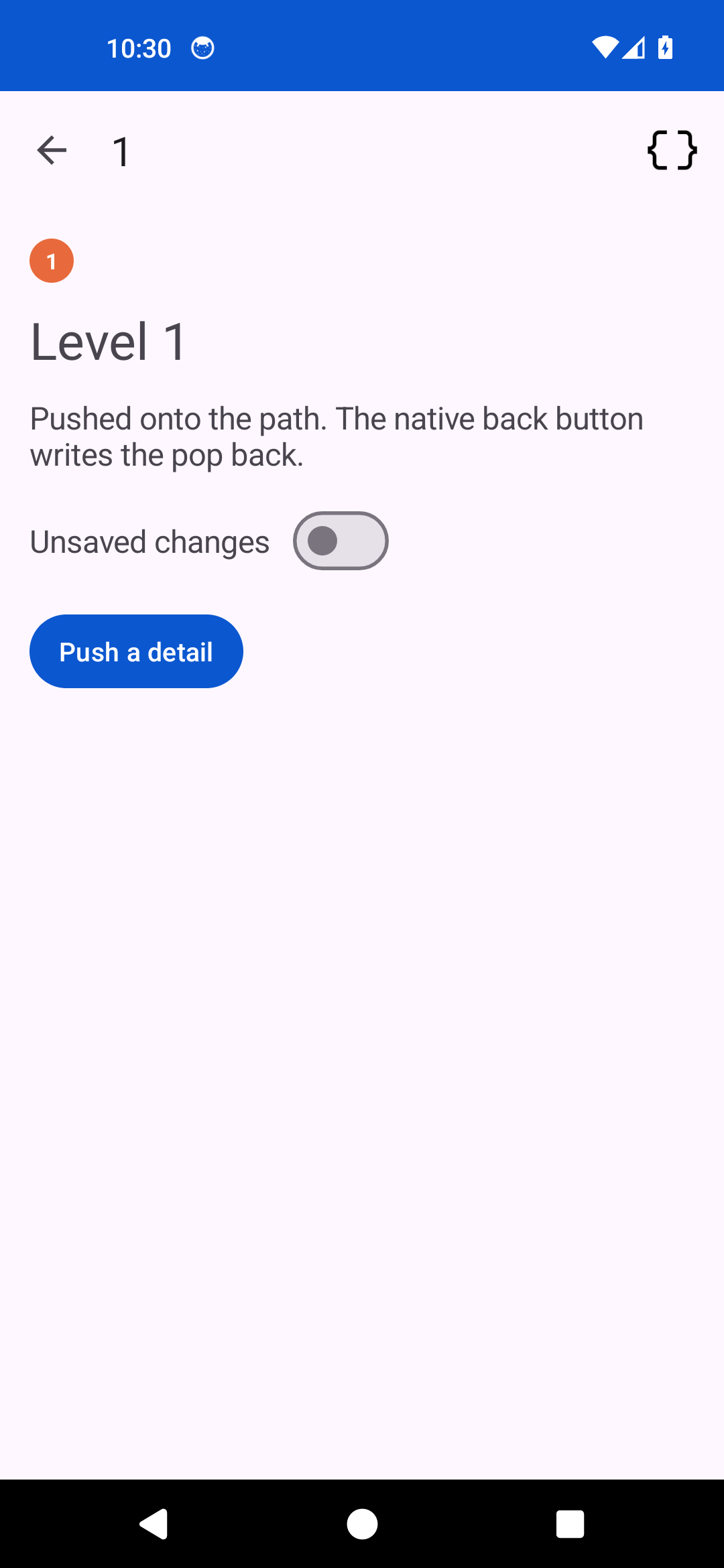 Stack Detail — Android (Material)