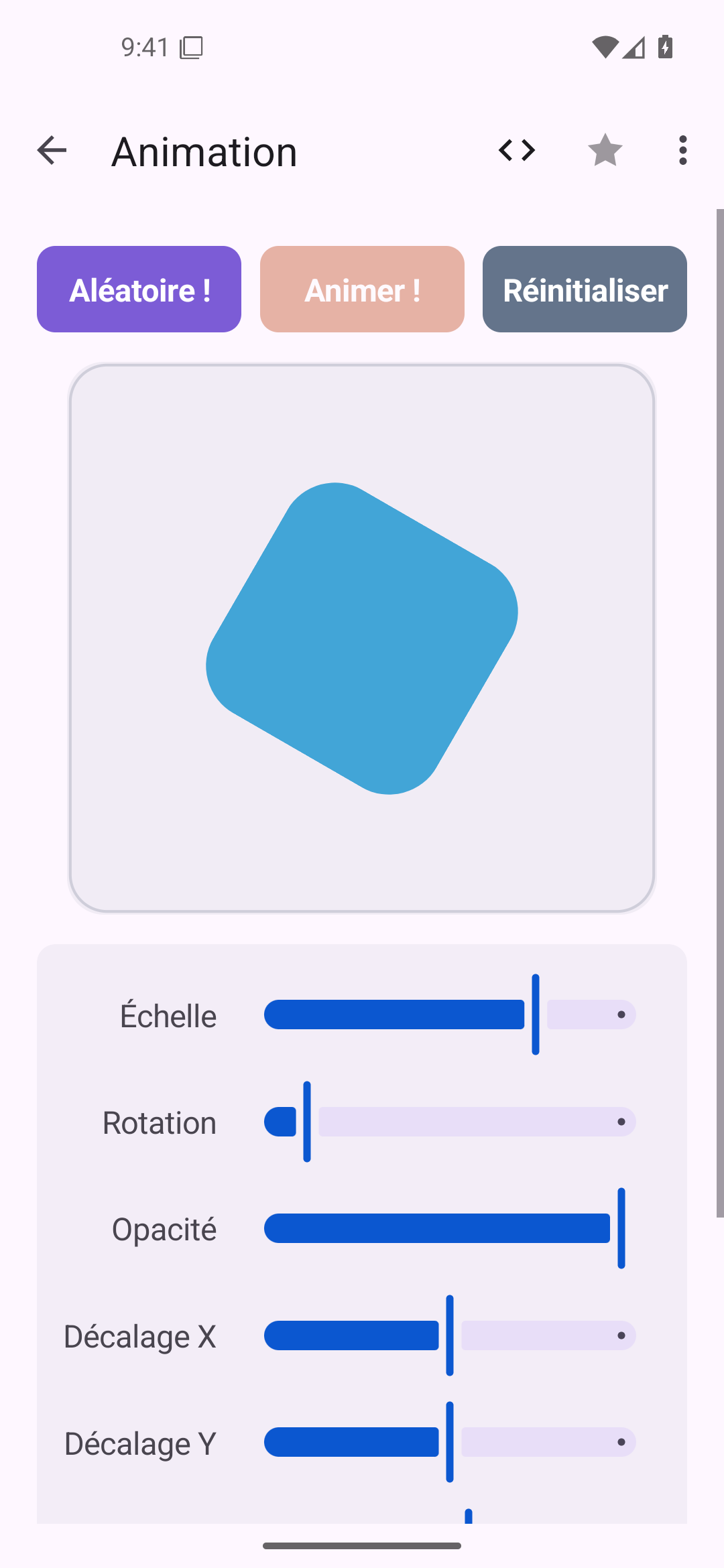 Animation — Android (Material) · Phone