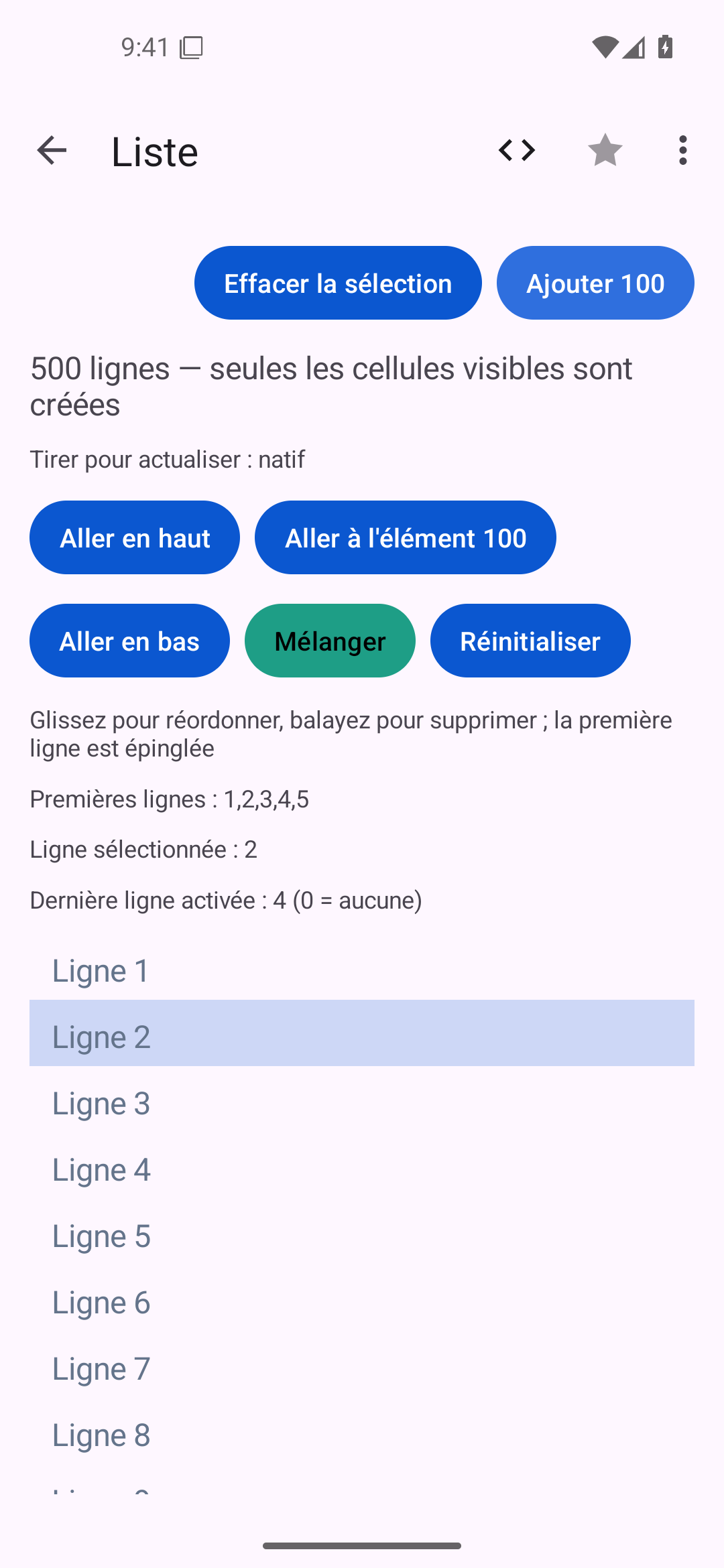 Liste — Android (Material) · Phone