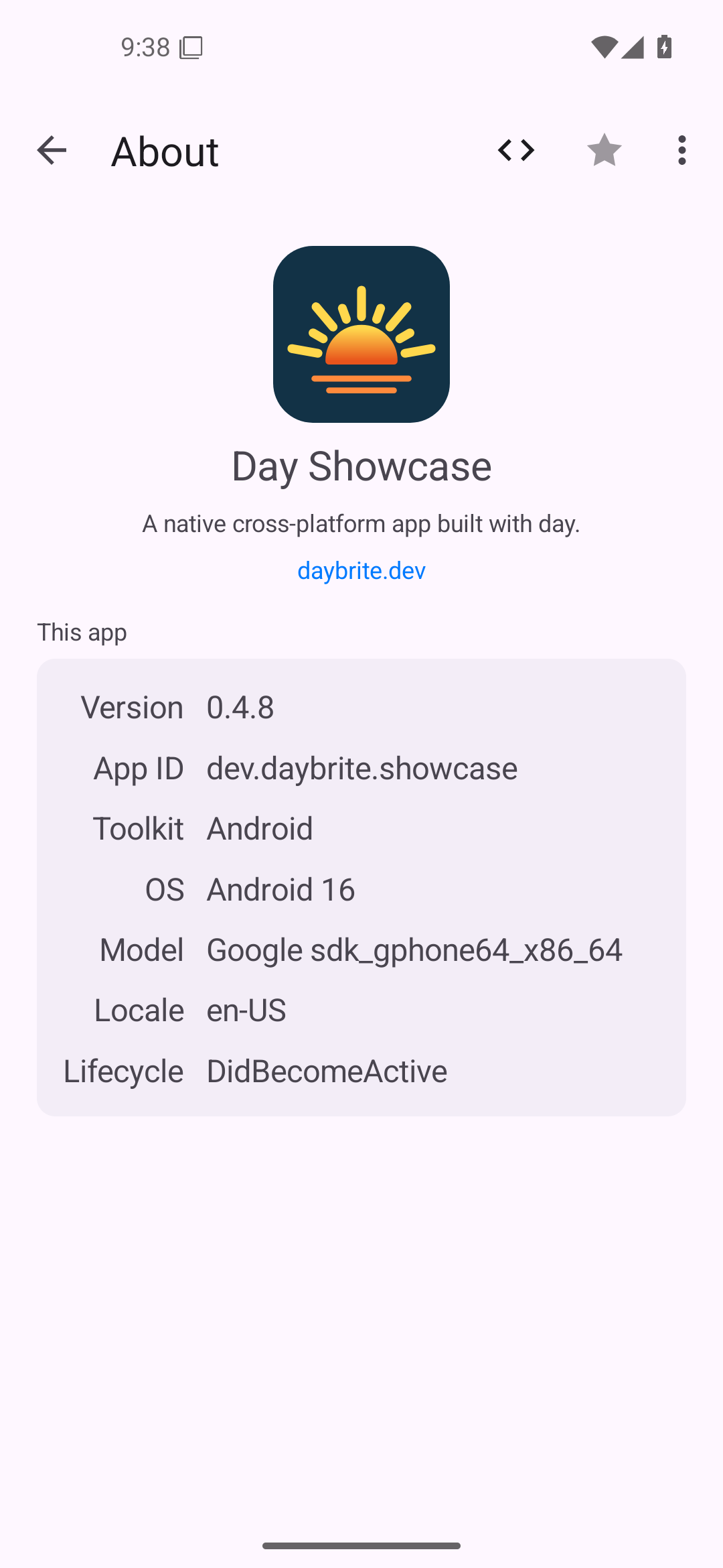 About — Android (Material) · Phone