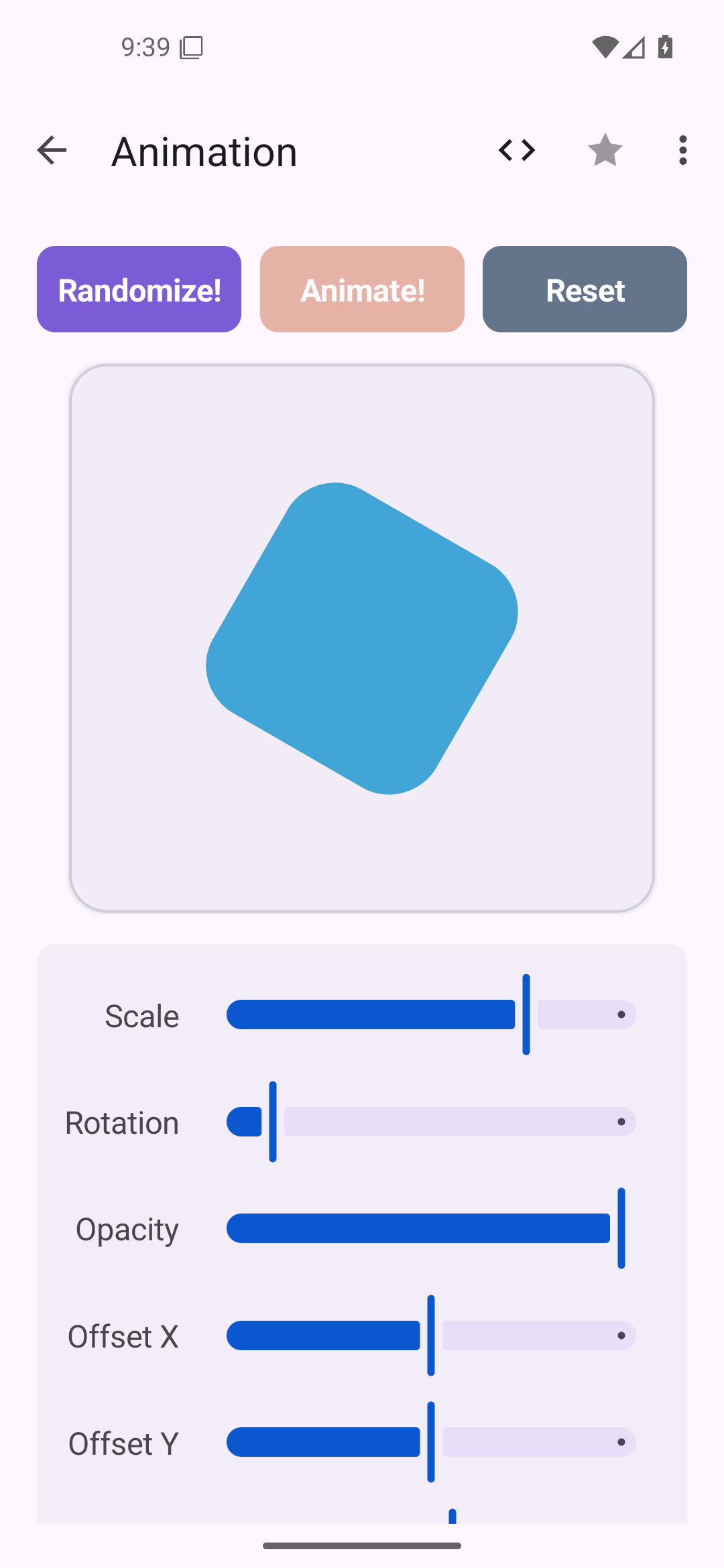 Animation — Android (Material) · Phone