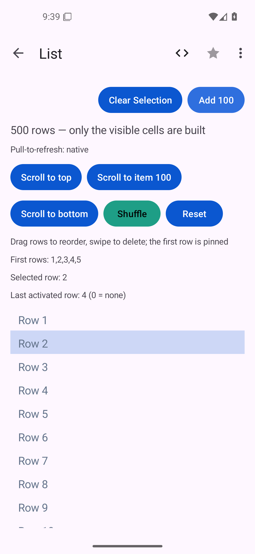 List — Android (Material) · Phone