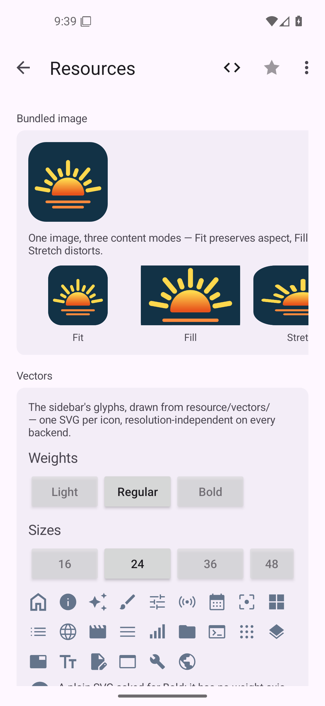 Resources — Android (Material) · Phone