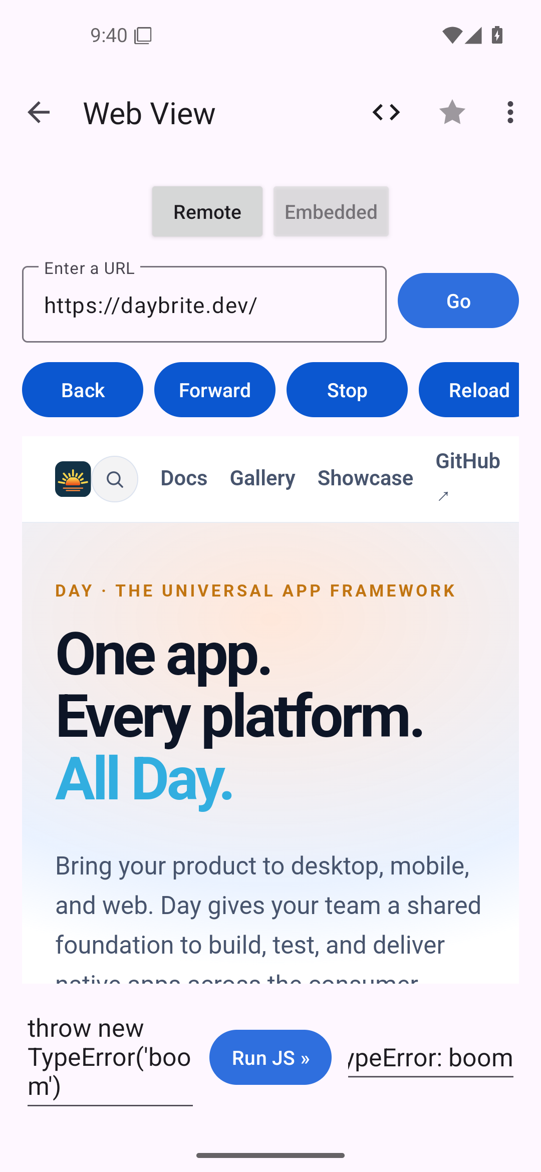 Web view — Android (Material) · Phone