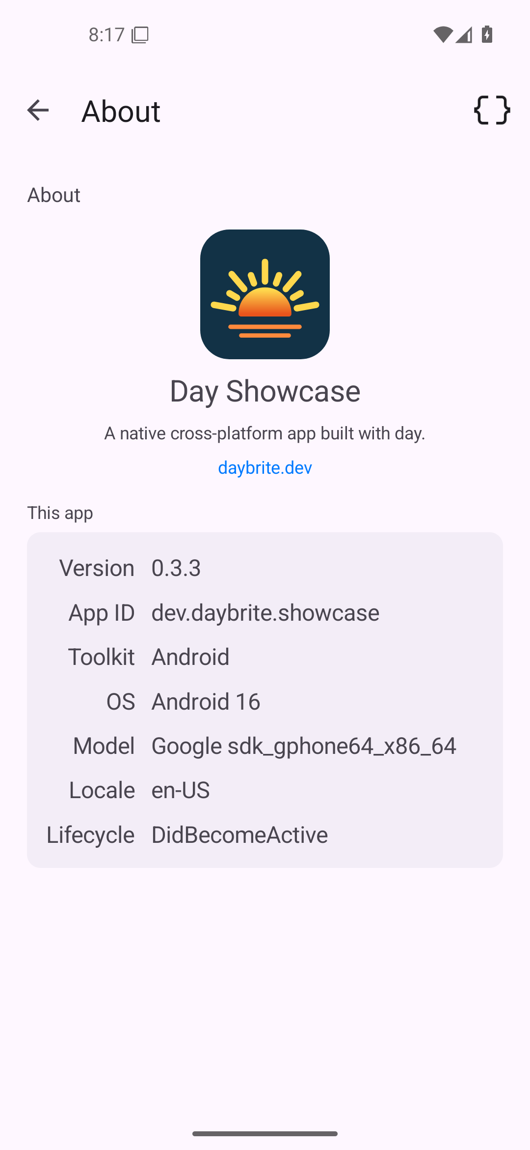 About, Android Android