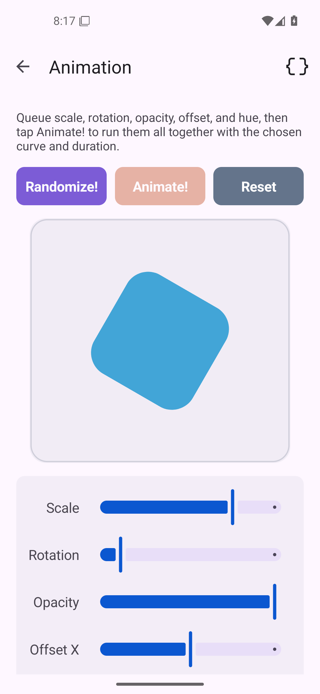 Animation, Android Android