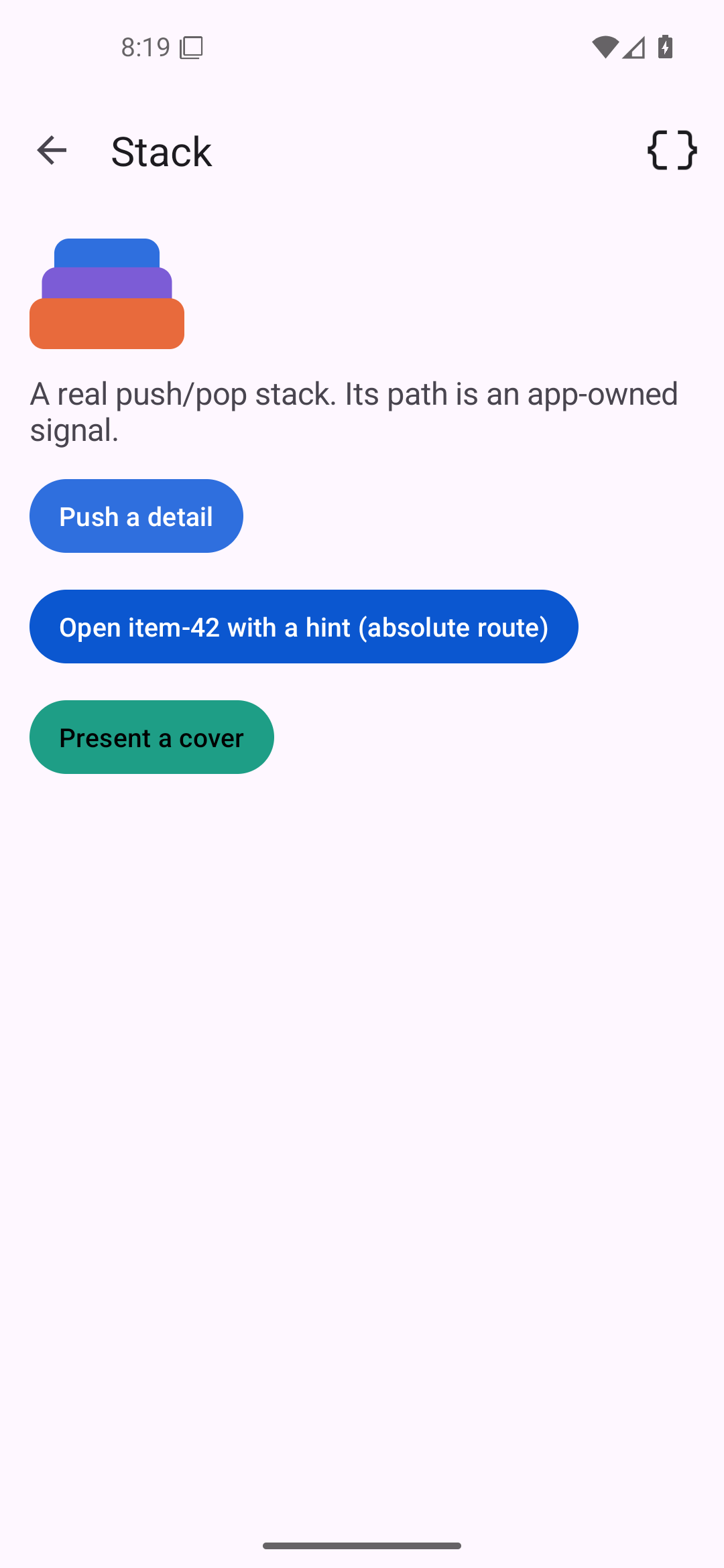 Toolbars · sidebar search, Android Android