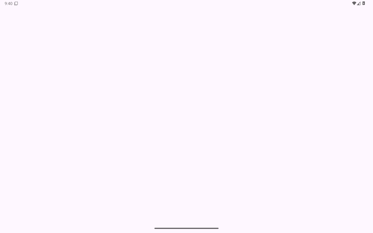 الرئيسية — Android (Material) · Tablet