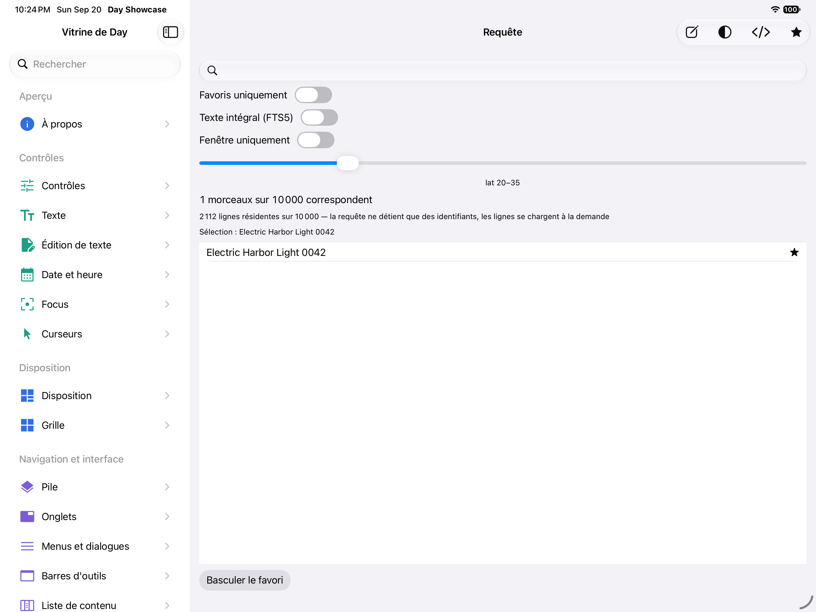 Requête — iOS (UIKit) · iPad
