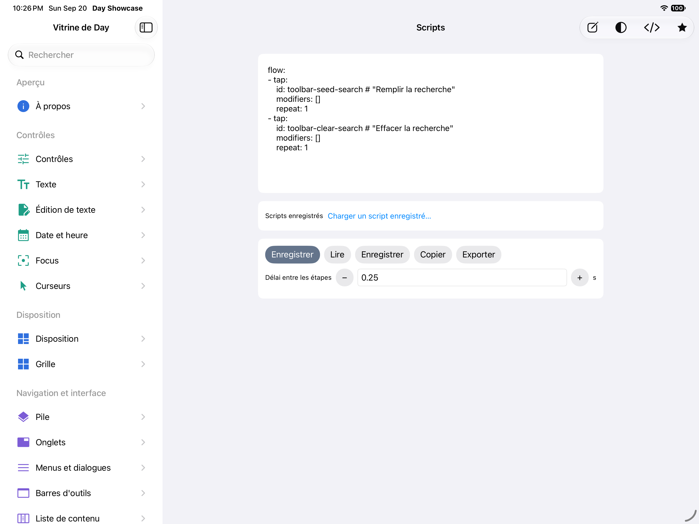Scripts — iOS (UIKit) · iPad
