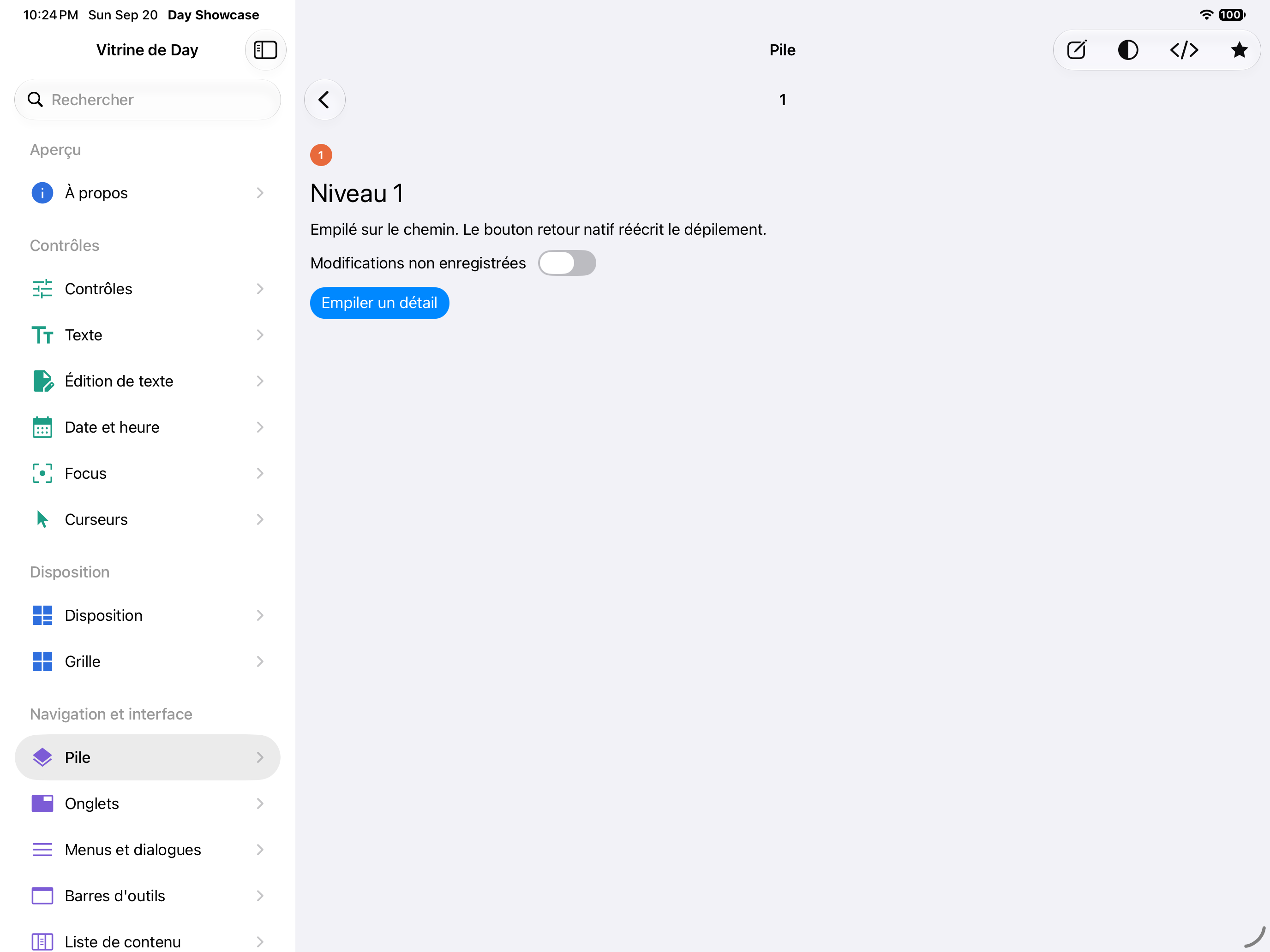 Pile — iOS (UIKit) · iPad