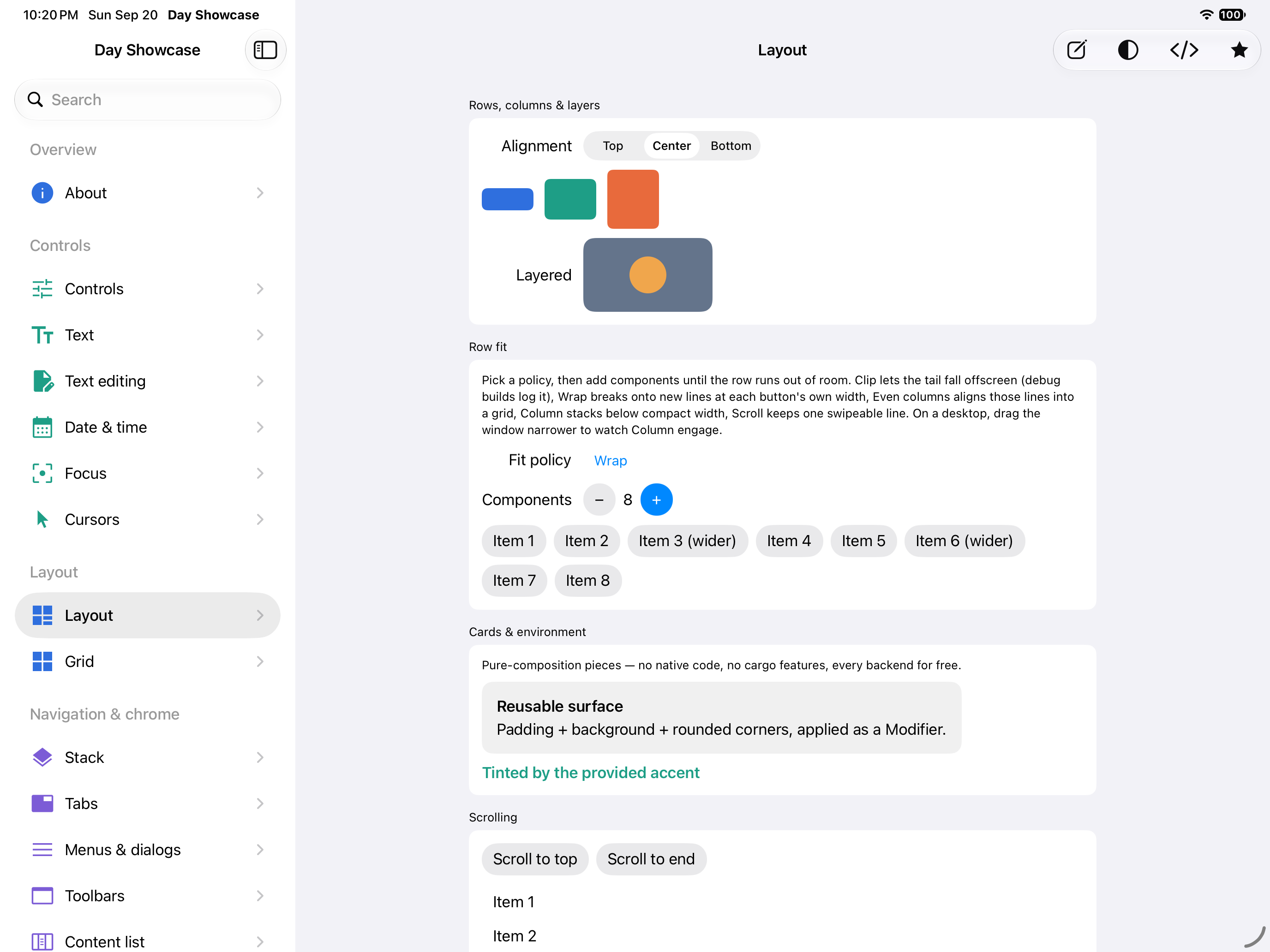 Layout — iOS (UIKit) · iPad