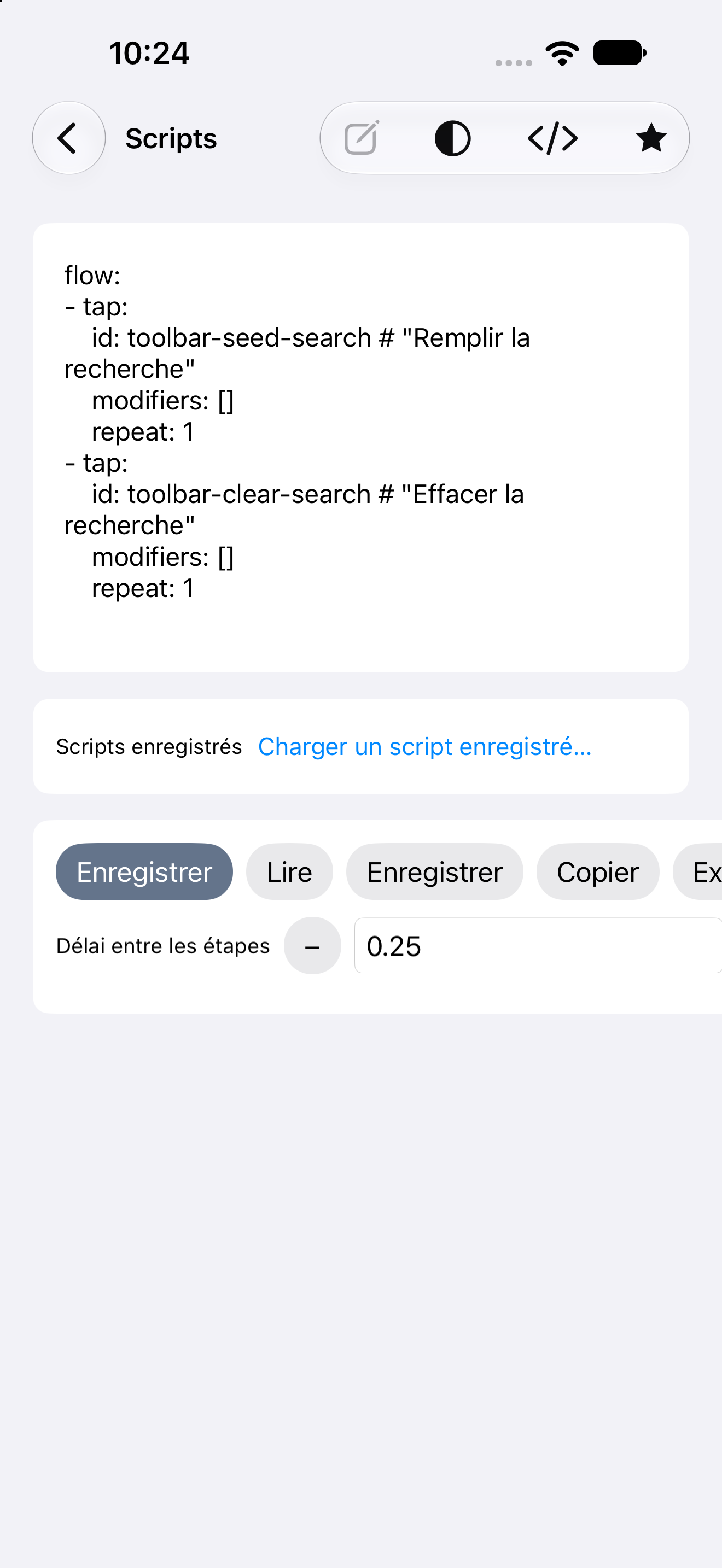 Scripts — iOS (UIKit) · iPhone