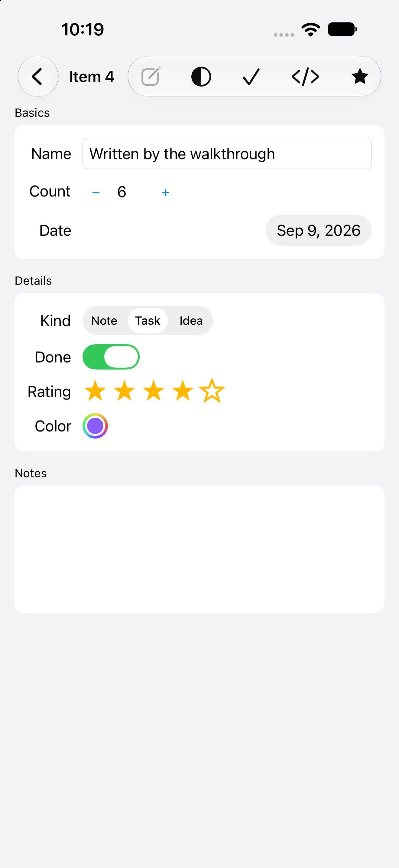 Content list — iOS (UIKit) · iPhone