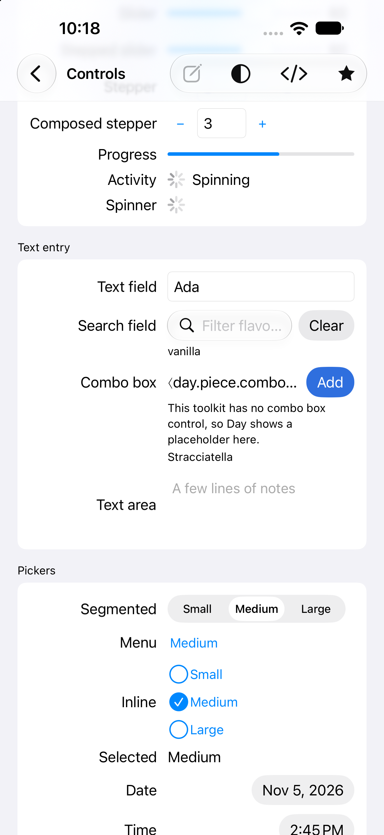 Controls · pickers — iOS (UIKit) · iPhone