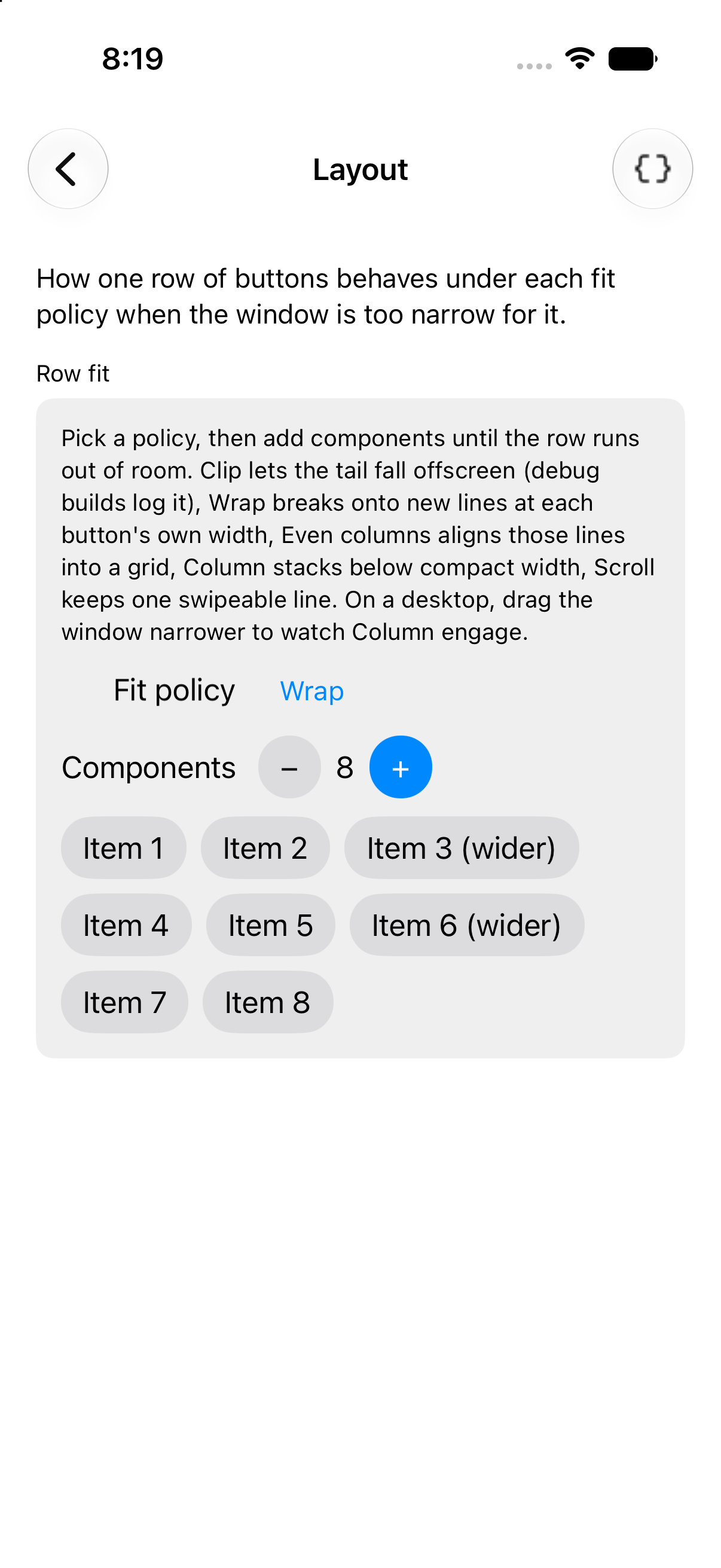 Layout, iOS UIKit