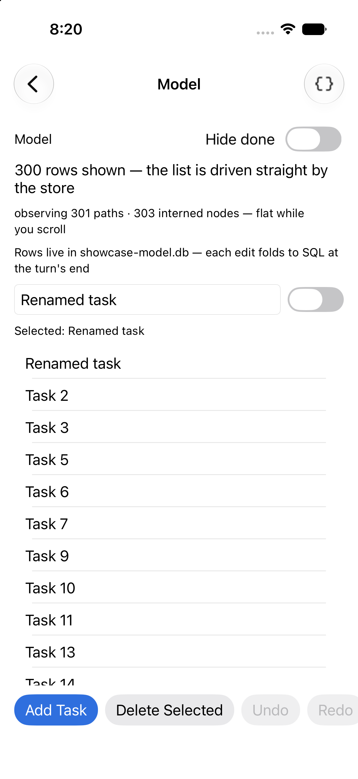 Model, iOS UIKit