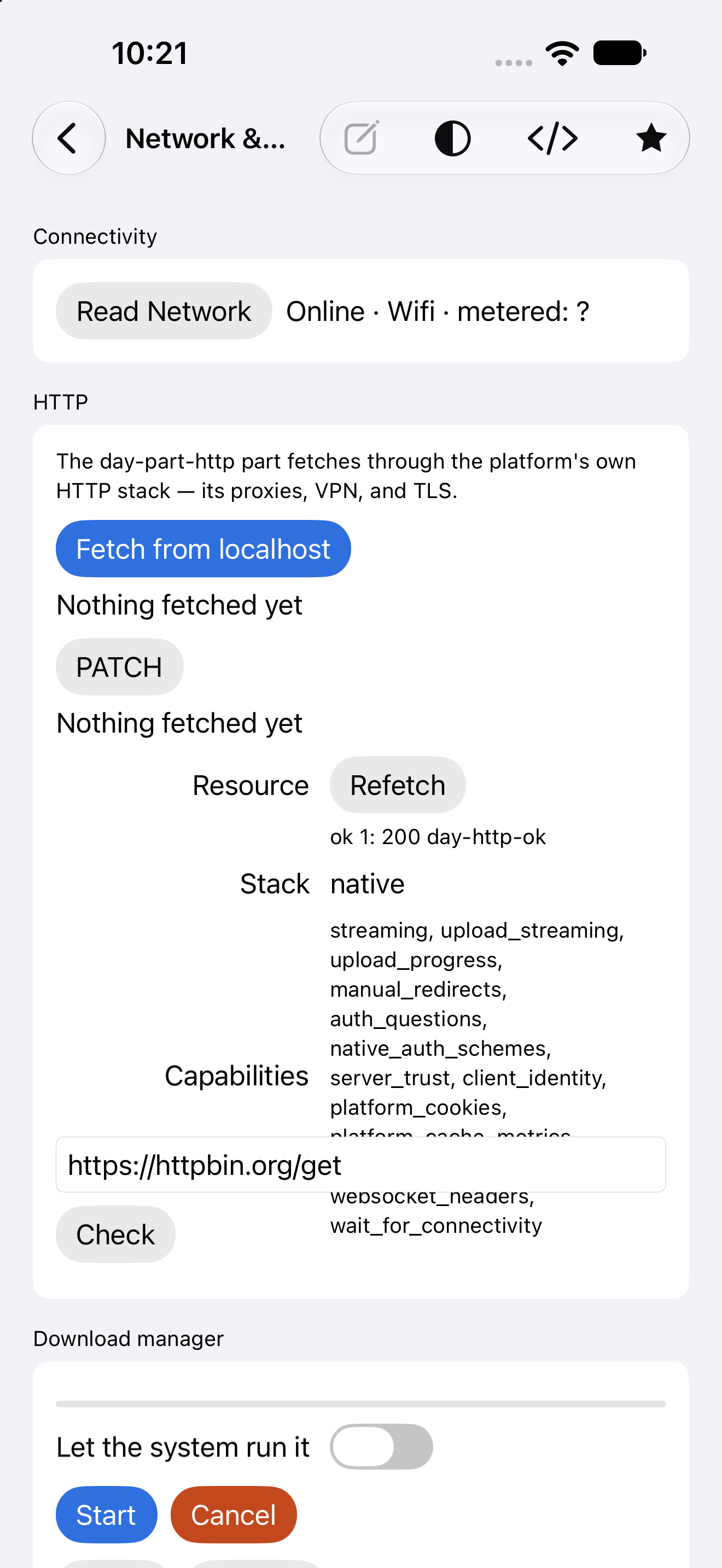 Network & HTTP — iOS (UIKit) · iPhone