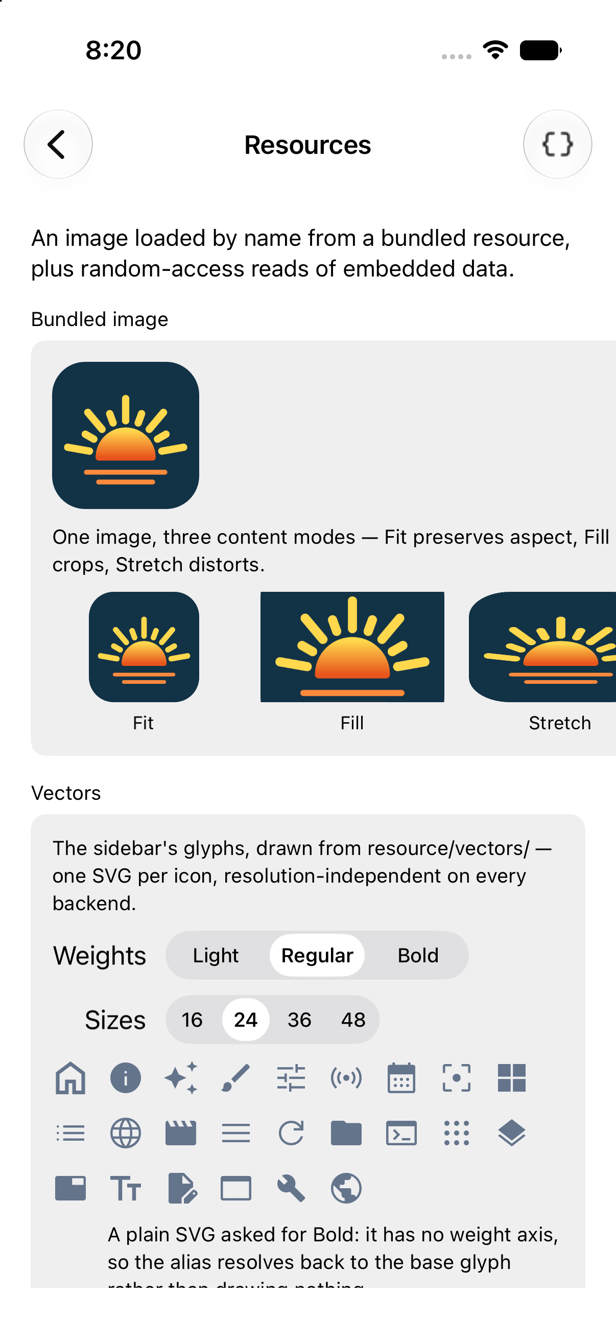 Resources, iOS UIKit