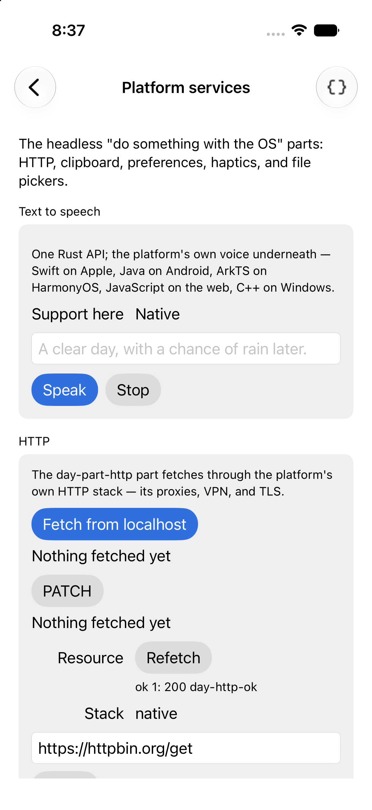 Speech, iOS UIKit