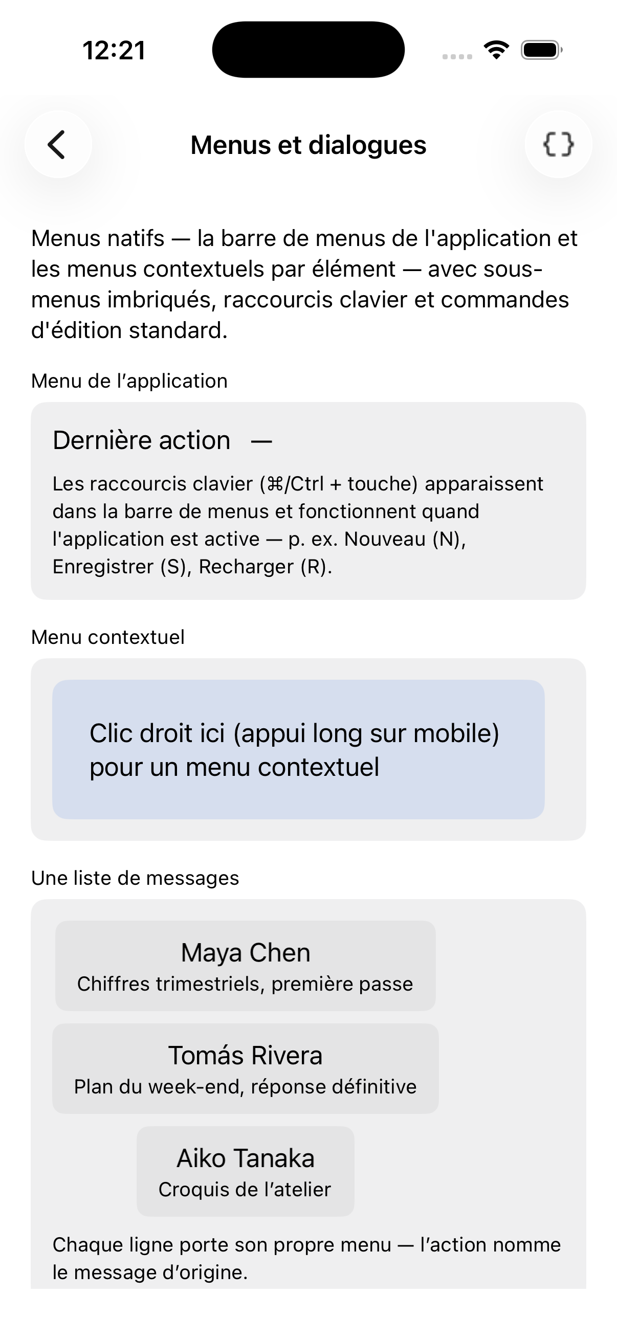 Menus — iOS (UIKit)