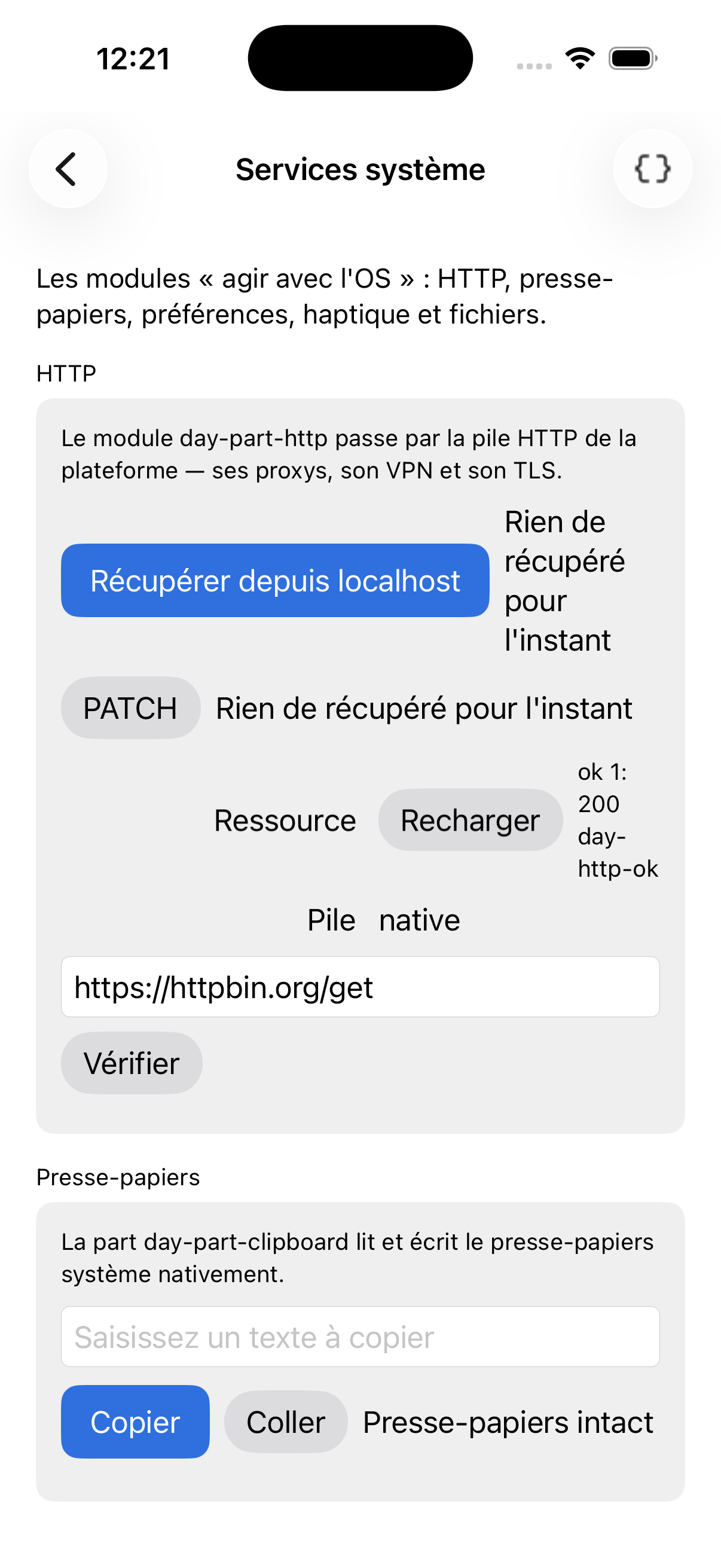 Services — iOS (UIKit)