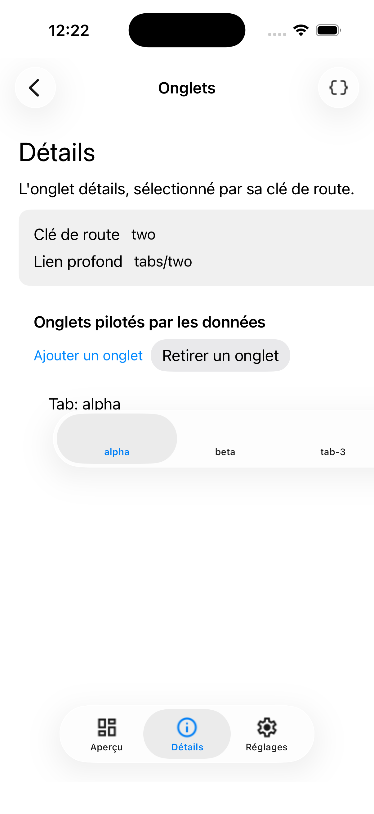 Tabs Two — iOS (UIKit)