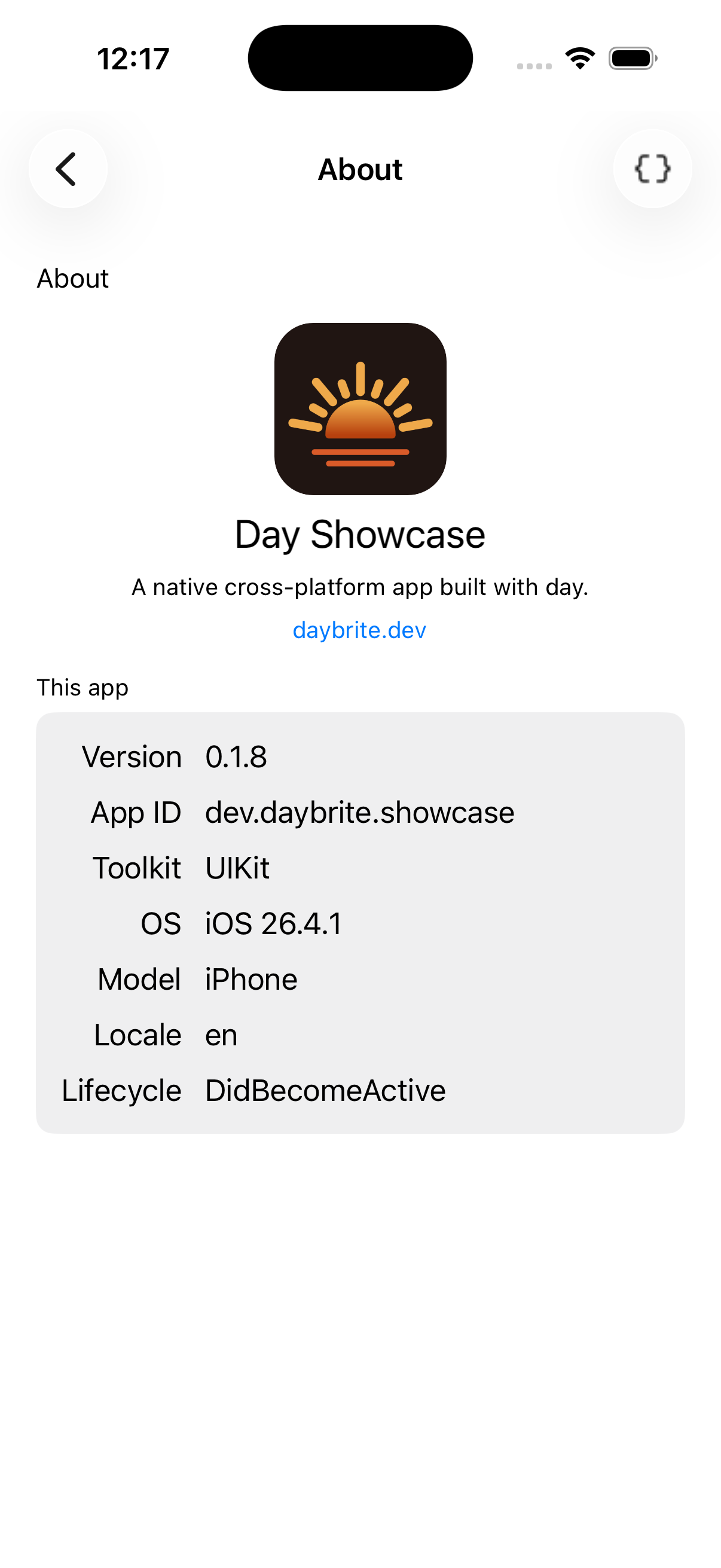 About — iOS (UIKit)