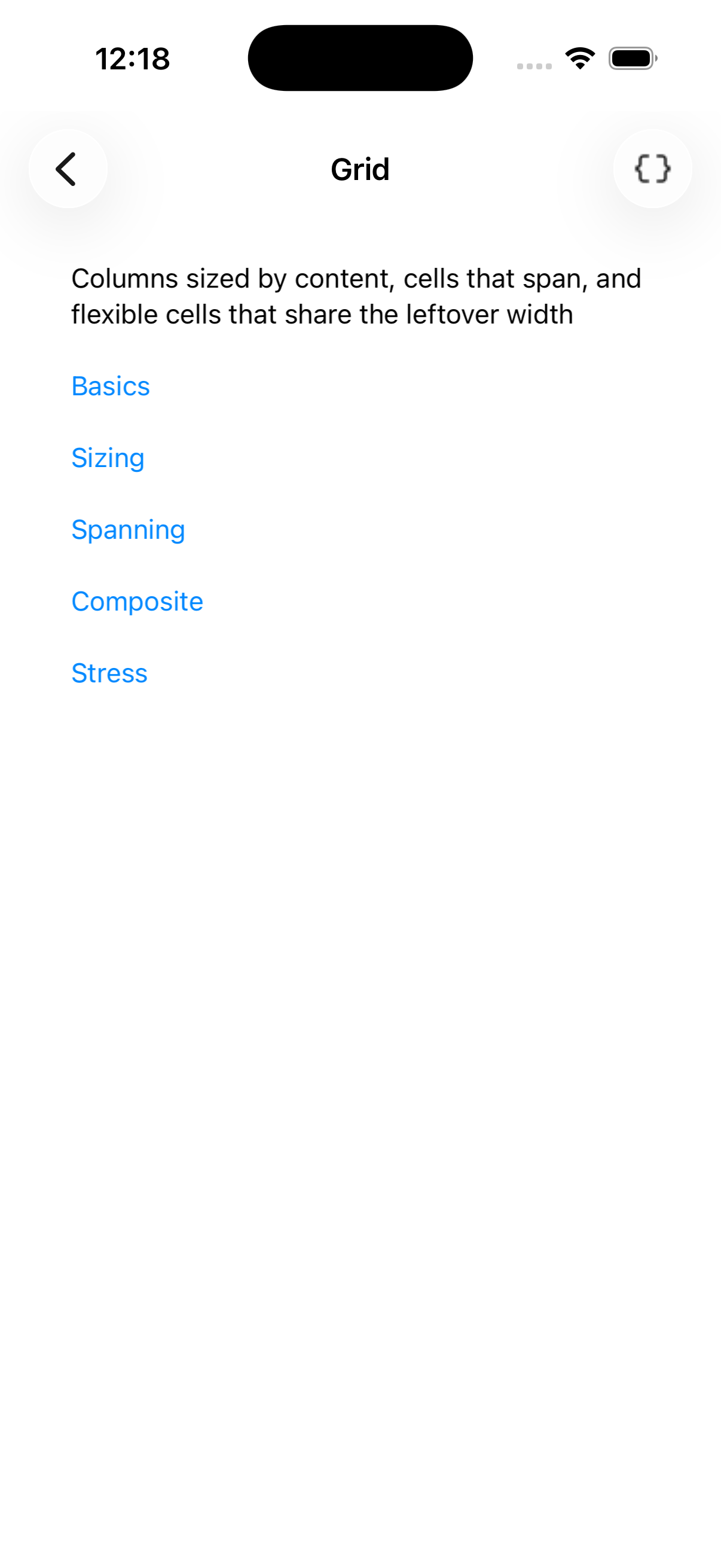 Grid — iOS (UIKit)