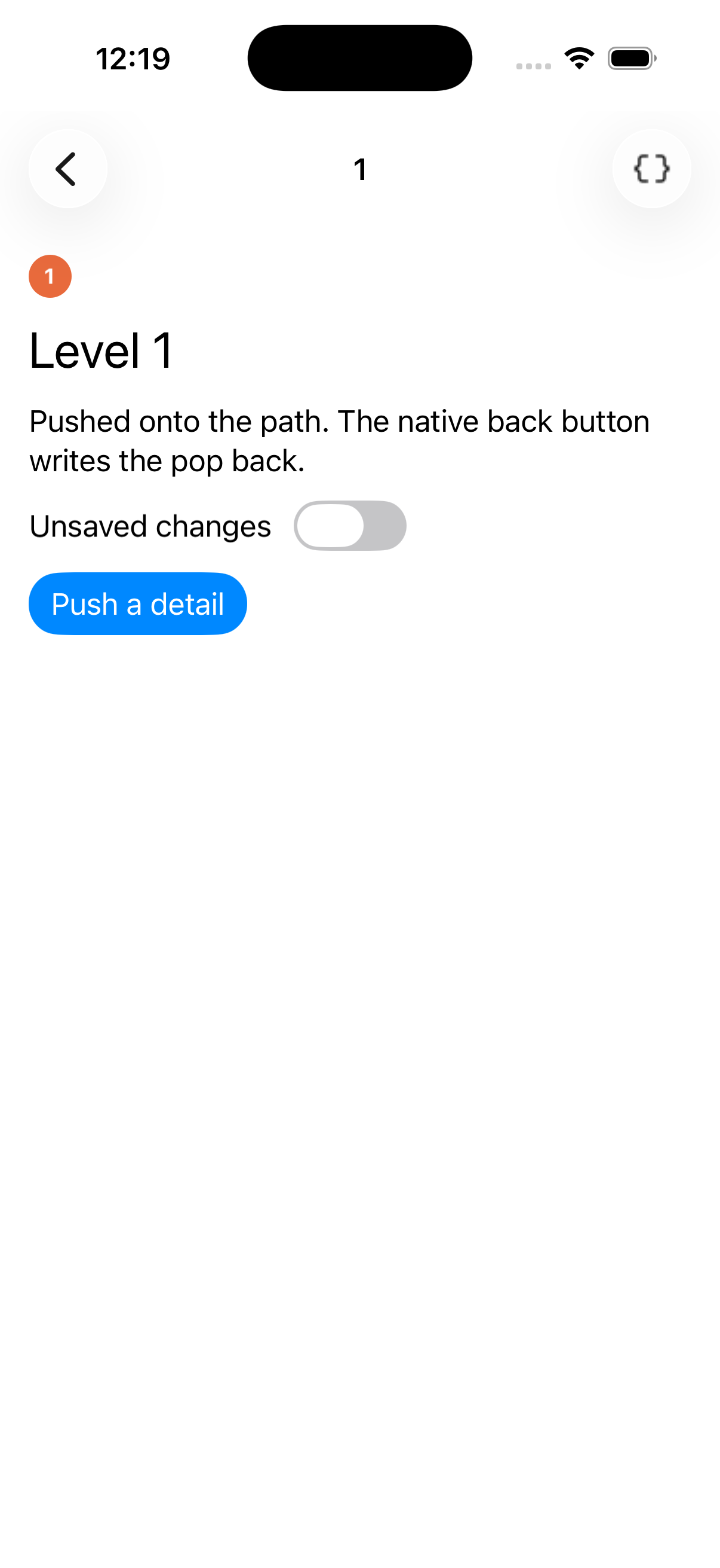 Stack Detail — iOS (UIKit)