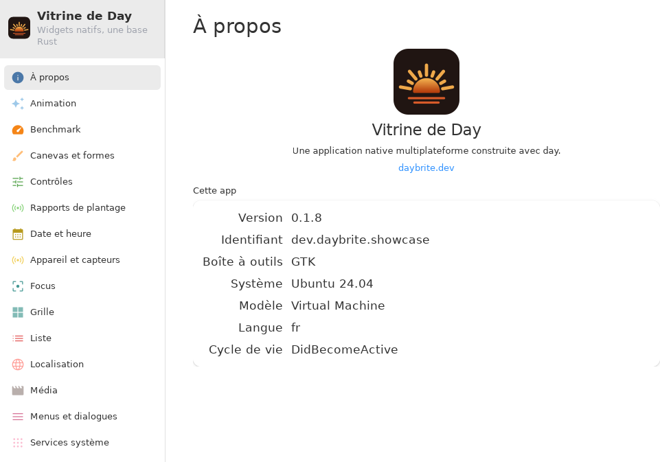 About — Linux (GTK 4 / GNOME)
