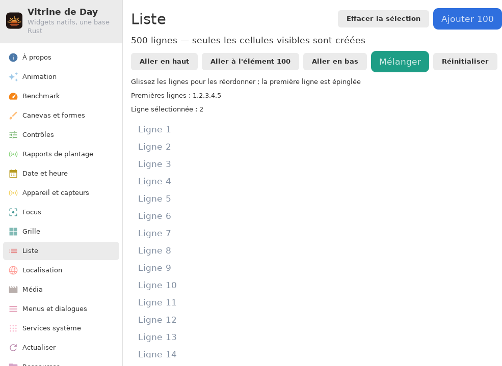 List — Linux (GTK 4 / GNOME)