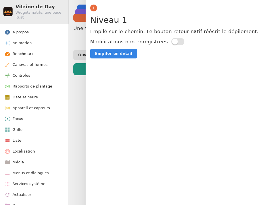 Stack Detail — Linux (GTK 4 / GNOME)