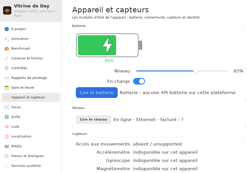 System — Linux (GTK 4 / GNOME)