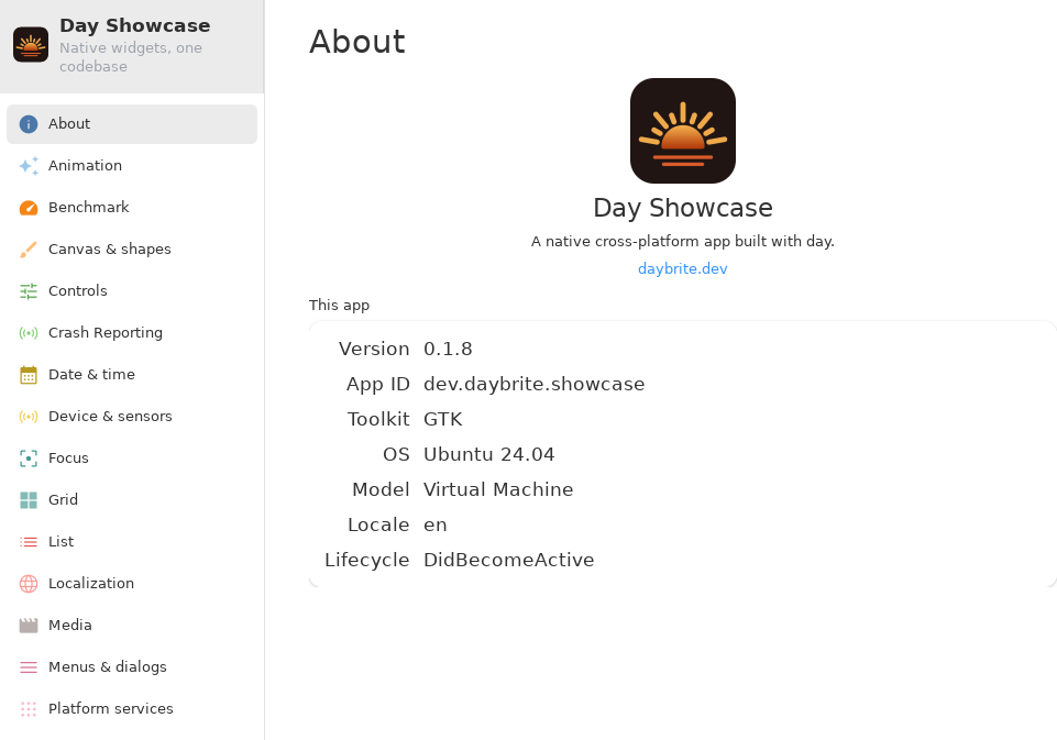 About — Linux (GTK 4 / GNOME)