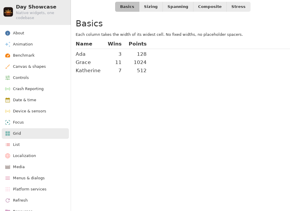 Grid — Linux (GTK 4 / GNOME)