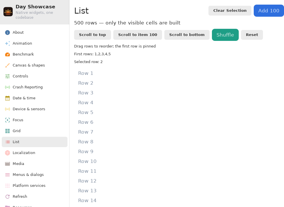 List — Linux (GTK 4 / GNOME)