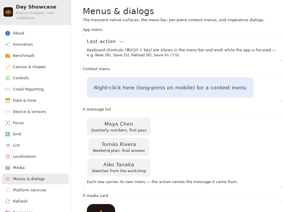 Menus — Linux (GTK 4 / GNOME)