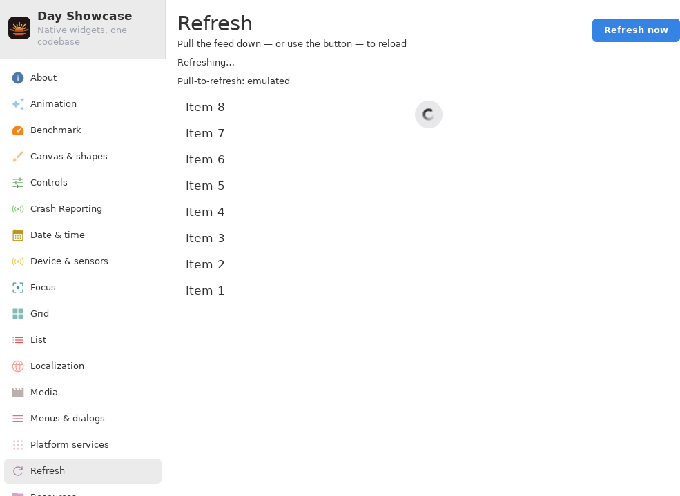 Refresh — Linux (GTK 4 / GNOME)
