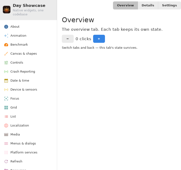 Tabs One — Linux (GTK 4 / GNOME)