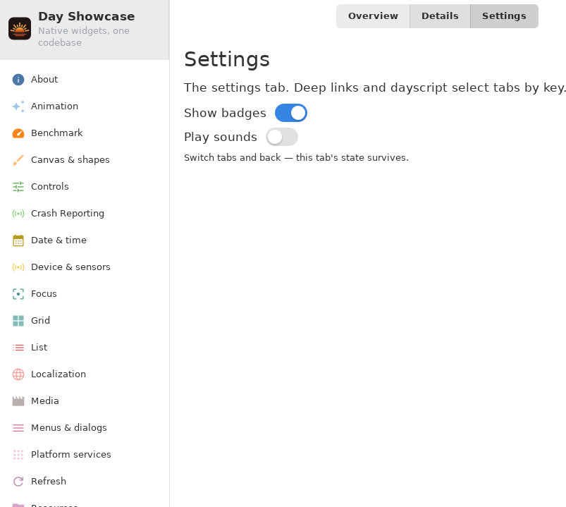Tabs Three — Linux (GTK 4 / GNOME)
