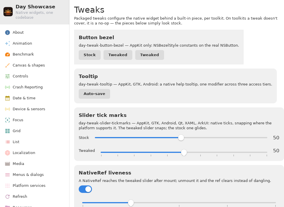 Tweaks — Linux (GTK 4 / GNOME)