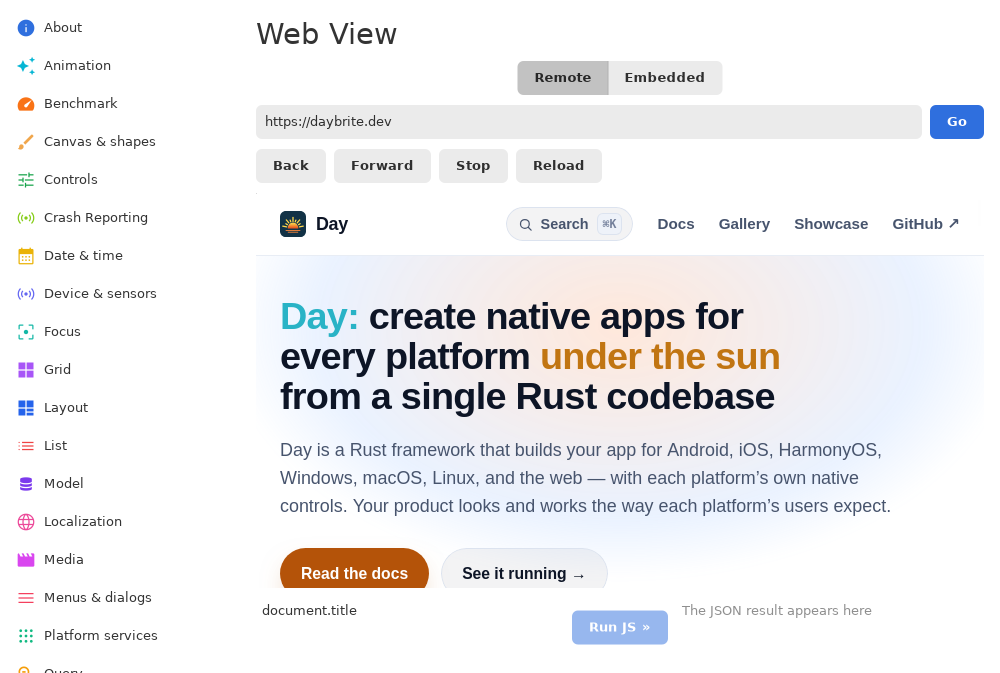 Web view, Linux GTK 4